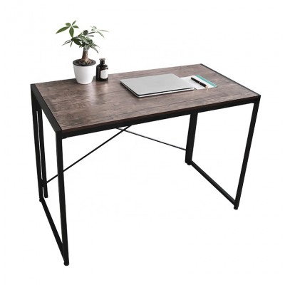 Simple modern style wooden foldable computer desk laptop table