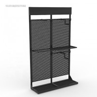 Simple modern design metal wall mounted clothes display rack