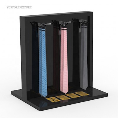 High quality countertop double-side wood necktie display stand