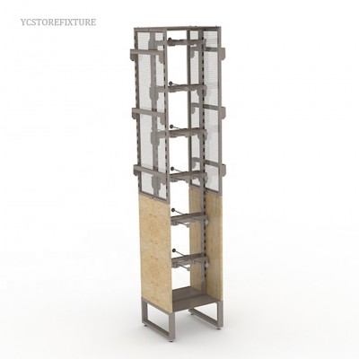 Industrial style double sided phone accessories display rack