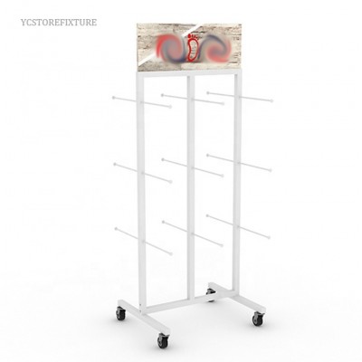 China wholesale custom design floor metal flip flop rack display