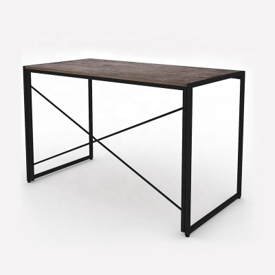 Hot selling metal frame wooden computer desk folding table laptop